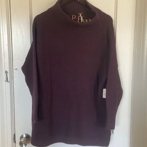 NWT Free People Deep Purple Sweater Tunic